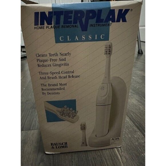 Vintage Interplak Home Plaque Removal Instrument 1992 New Sealed NOS PB-12 Rare - Picture 2 of 12